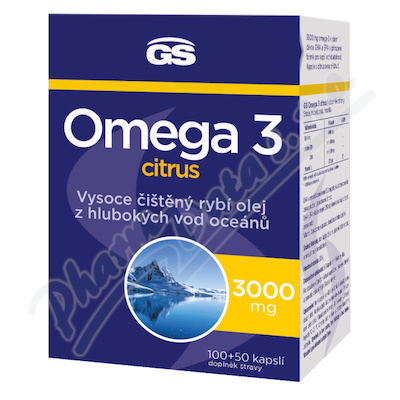 GS Omega 3 Citrus 100+50 kapslí