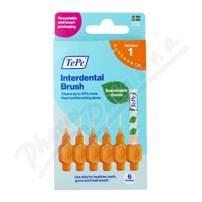 Tepe Mezizubní kartáčky 1 oranžové 0,45 mm v papírové krabičce 6 kusů