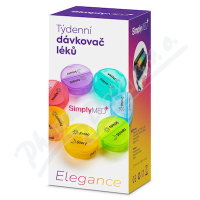 Simplymed Týdenní dávkovač léků Elegance