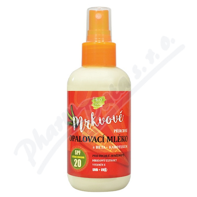 Vivaco Mrkvové opalovací mléko SPF20 150 ml