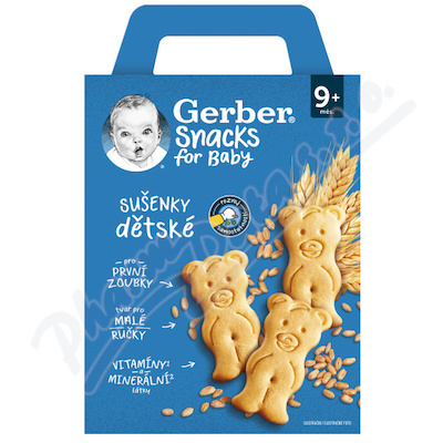 Gerber Snacks Dětské sušenky 180 g od 9. měsíců