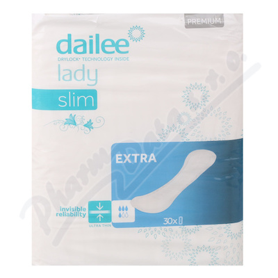 Dailee Lady Premium slim extra, vložky absorpční, pro ženy, 30 ks
