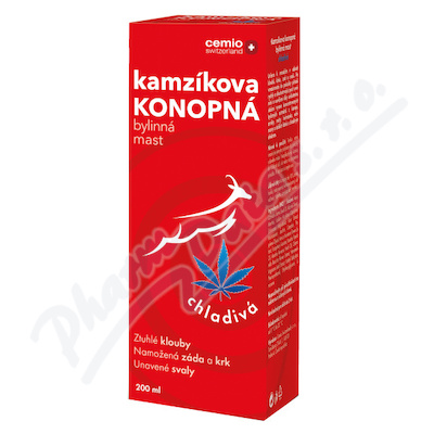 Cemio Kamzíkova konopná mast chladivá 200 ml