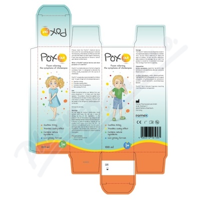 PoxOut Pěna zmírňující příznaky planých neštovic 100 ml