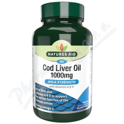 Olej z tresčích jater 1000 mg 90 kapslí