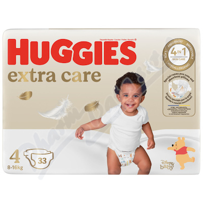 Huggies Extra Care 4 vel. 8-16 kg 33 ks
