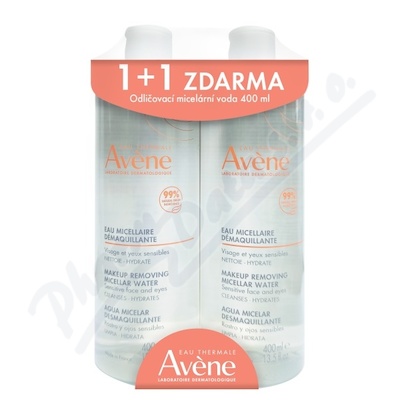 Avene Odličovací micelární voda 400ml Duo