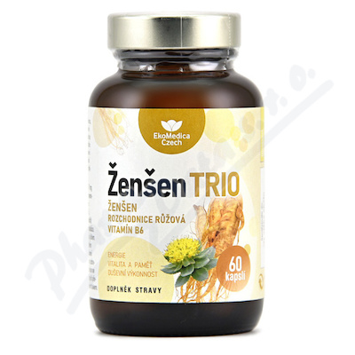 Ženšen Trio 60 kapslí Ekomedica
