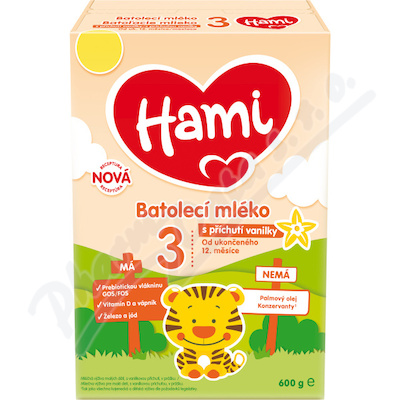 Hami 3 Batolecí mléko s příchutí vanilky 600 g