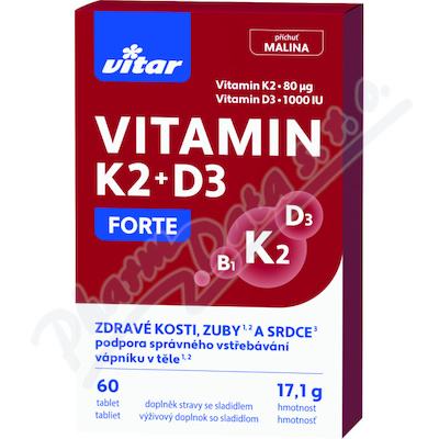 Vitar Vitamin K2+D3 Forte 60 tablet