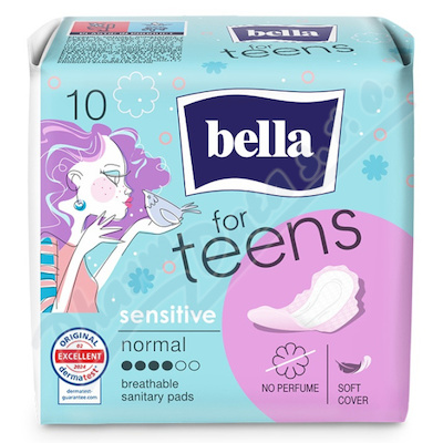 Bella for teens hygienické vložky Sensitive Normal 10ks