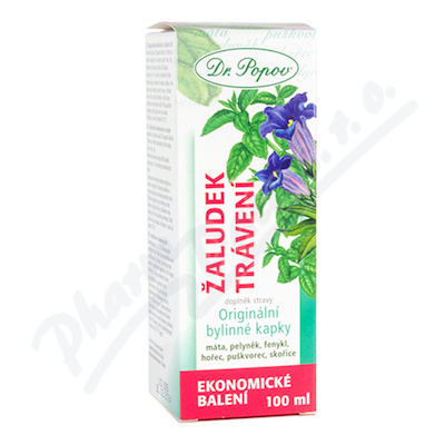 Dr.popov Kapky Bylinné žaludek-trávení 100ml