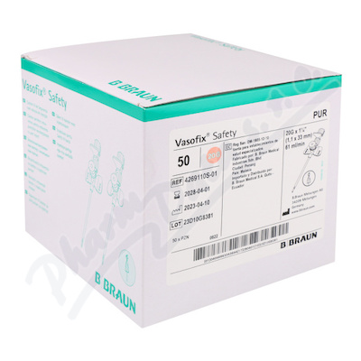 Vasofix Safety 20 g 1,1x33 mm růžová 50 ks