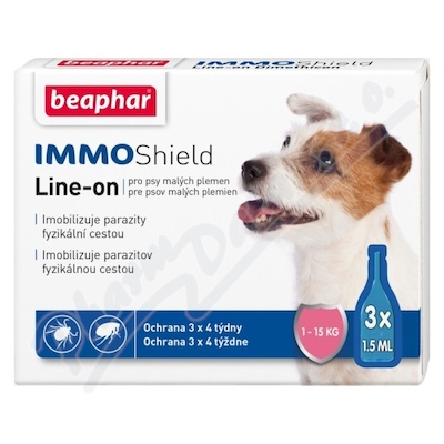 Beaphar IMMO Shield Line-on pes S 1-15kg 3x1.5ml