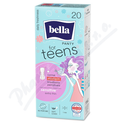 Bella for teens Panty slipové vložky Sensitive Normal 20ks