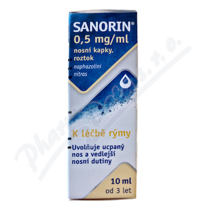 Sanorin 0,5mg/ml nosní kapky 1x10ml