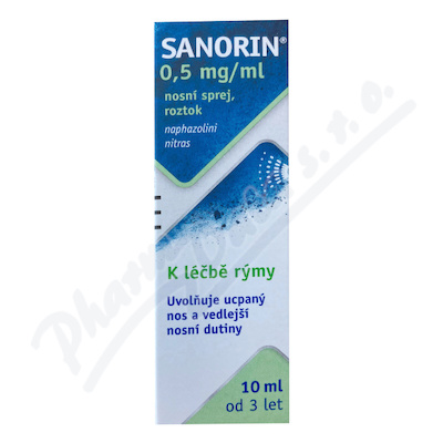 Sanorin 0,5 mg/ml nosní sprej 1x10ml