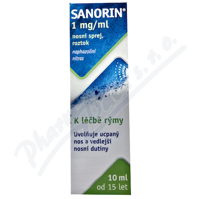 Sanorin 1mg/ml nosní sprej  1x10ml