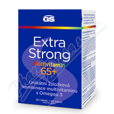 Gs Extra Strong Multivitamin 65+ 60 tablet a 60 kapslí