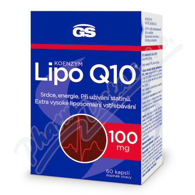 GS Koenzym Lipo Q10 100 mg 60 kapslí