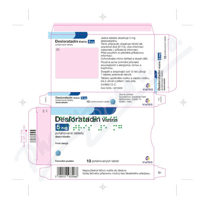 Desloratadin Viatris 5mg potahované tablety 10