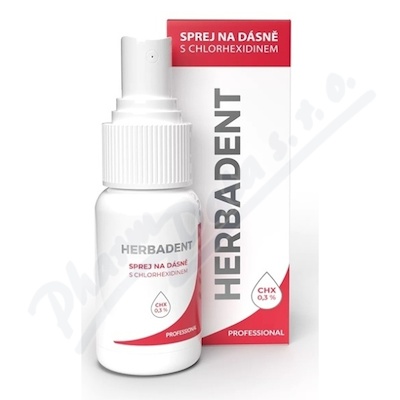 Herbadent Profesionální sprej na dásně s chlorhexidinem 25 ml