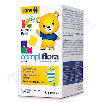 Compliflora Kids želatinoví medvídci od 3 let 60 ks
