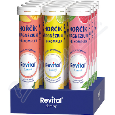 Revital Hořčík + B-komplex Box 12x20 šumivých tablet