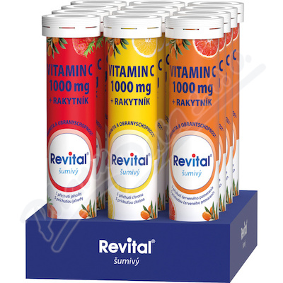 Revital Vitamin C s rakytníkem Box 12x20 šumivých tablet
