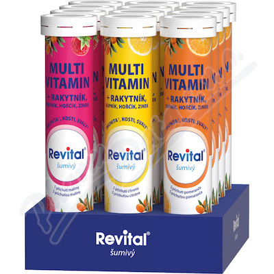 Revital Multivitamin s rakytníkem Box 12x20 šumivých tablet