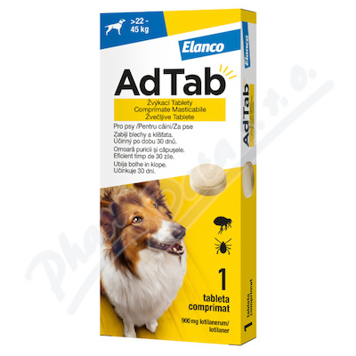 Adtab pro psy (22-45kg) 900mg 1 žvýkací tableta