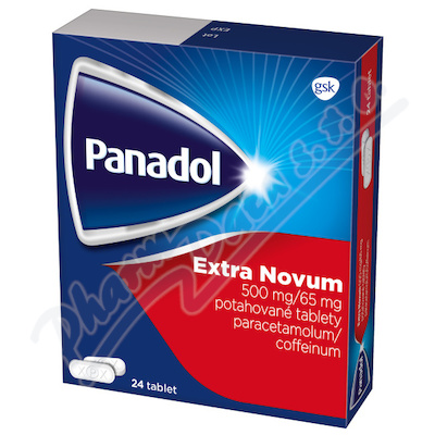 Panadol Extra Novum 500mg/65mg potahované tablety 24 IV