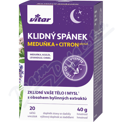 Vitar Klidný Spánek meduňka+citron 20x2 g