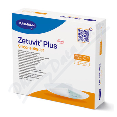 Zetuvit Plus Silicone Border 17,5 x 17,5 cm 10 ks