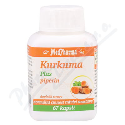 Medpharma Kurkuma Plus Piperin 67 kapslí