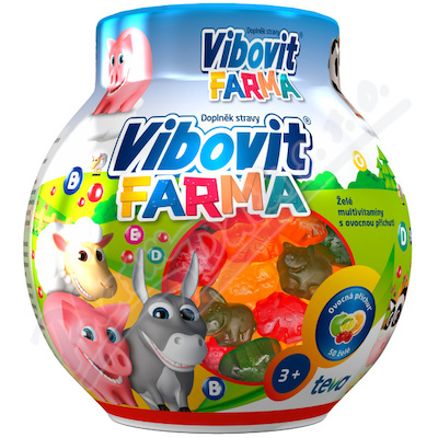 Vibovit Farma želé Multivitamíny 50 ks New