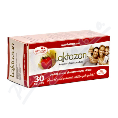 Laktazan 3.000 FCC jahodový 30 tablet