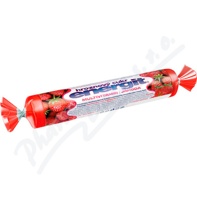 Energit Hroznový cukr multivitamín jahoda 17 tablet