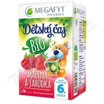 Megafyt Dětský čaj Malina a jahůdka Bio 20x1,75g