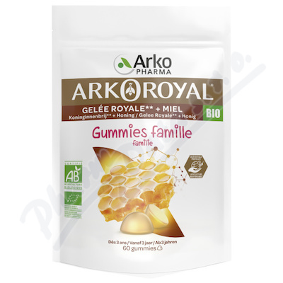 Arkopharma Arkoroyal Gellé Royal+miel Gum.bio 60ks