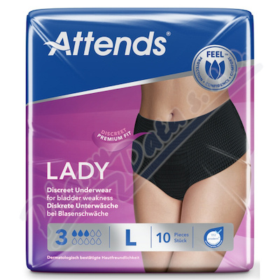 Kalhotky absorpční Attends Lady Discreet 3 Large 10ks
