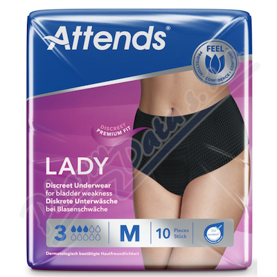 Kalhotky absorpční Attends Lady Discreet 3 Medium 10ks