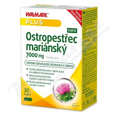 Walmark Ostropestřec mariánský 7000 mg 30 tablet