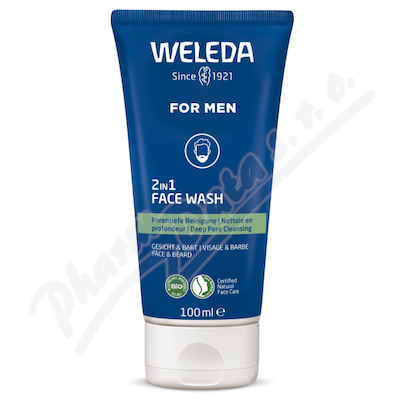 Weleda For Men 2v1 čisticí gel na obličej a vousy BIO 100 ml