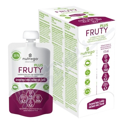 Nutrego Fruty Plus červená řepa perorální roztok 4x175ml