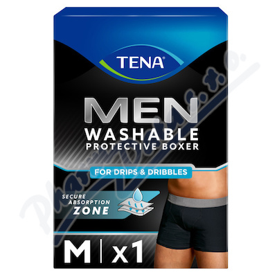 Tena Men Washable Boxers M černé inkontinenční boxerky 1ks 84944
