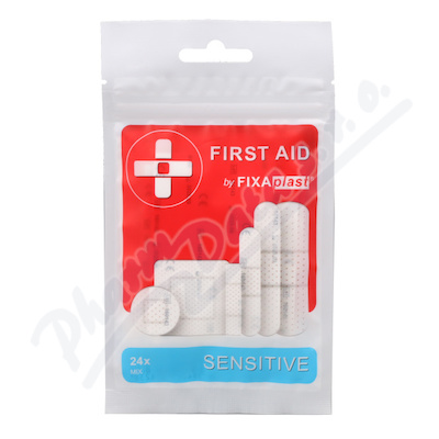 Fixaplast First Aid Sensitive Náplast Mix 24ks