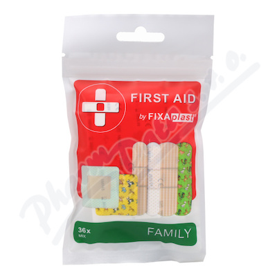 Fixaplast First Aid Family Náplast Mix 36ks