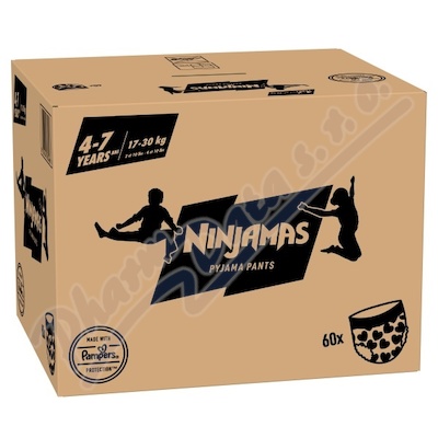 Ninjamas Pyjama Pants Plen.kalh.17-30kg Heart 60ks