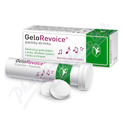 GeloRevoice pastilky do krku bezinka - bez mentolu 10 kusů